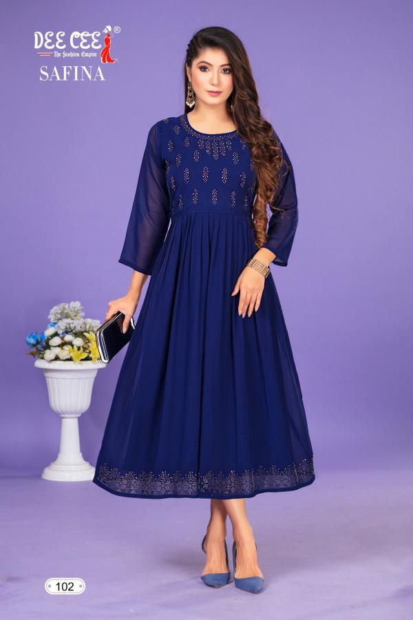 Deecee Safina Geogette Long Kurti Collection